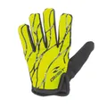 GANTS VELO JUNIOR VTT LONG GIST JAUNE FLUO/NOIR 10/12 ANS (PAIRE SUR CARTE) SANS VELCRO -8157