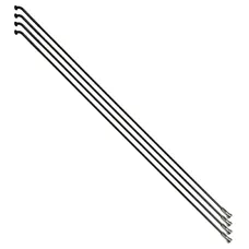 REINFORCED SPOKE STAINLESS STEEL BLACK 2,0 mm WITH HEAD ANGLED IN 2,3 mm L 282 mm SAPIM WITH NUT (SOLD IN PACKS OF 4)