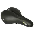 SELLE NEWTON CITY CONFORT FLUIDY FEMME NOIR MODERATE 270x195mm RAIL ACIER NOIR AVEC SHOK ABSORBER