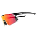 CYCLING GLASSES ADULT GIST ECLIPSE MONTURE BLACK VERRE RED POLYCARBONATE (PROTECTOR 100% CONTRE UVA, UVB, UVC AND LUMIERE BLEUE) COMPATIBLE CLIP VERRES CORRECTEURS REF 225380