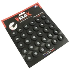 HANDLEBAR END PLUG ROAD VINTAGE VELOX BLACK TO VISSER (BAG OF 30)
