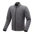 JACKET MOTORCYCLE SPRING/SUMMER MEN'S TUCANO OVETTO SOFTSHELL GREY DARK BREATHABLE, DEPERLANT, CUT-WIND SIZE S CERTIFIED CE-CLASS A (ACCORDING TO THE DIRECTIVE EN17092-2020)