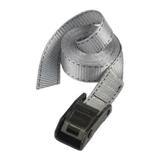 SANGLE BAGAGERE MASTERLOCK LARGEUR 25mm LONGUEUR 2,50M GRIS CAPACITE D'ARRIMAGE 150kg (VENDU A LA PAIRE) -CERTIFICATION TUV