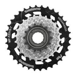 FREEWHEEL 7-SPEED SHIMANO TZ-510 14-34 MEGARANGE SILVER/BLACK