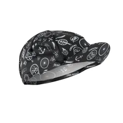 CYCLING CAP GIST STYLE TATTOO DECO BLACK/WHITE -5951