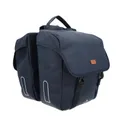 DOUBLE BICYCLE PANNIER HAPO.G 2X13,5L BLUE (35X34X13CM) - MOUNTING KIT SANGLES REGLABLES AND VELCROS ON CARRIER