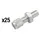 VIS CREUSE TENDEUR DE CABLE VELO M6 ALU (VENDU PAR 25) -ELVEDES