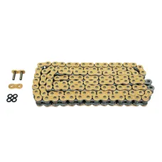 CHAINE MOTO AFAM 525 124 MAILLONS XSR4-G X-RING SUPER RENFORCEE OR (A525XSR4-G 124L)