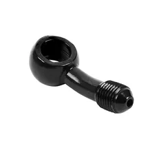 FITTING BANJO HOSE OF BRAKE DIAMETER INNER 10 mm DIAMETER OUTER M10 X 125 ELBOW 25- ALUMINIUM BLACK -P2R
