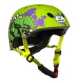 CHILDREN'S BICYCLE HELMET DISNEY V3 HULK GREEN WITH ADJUSTMENT DIAL ADJUSTMENT SIZE 54-58 (CARD-PACKED)