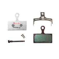 DISC BRAKE PAD SET MTB SHIMANO XT M8000/M785 - XTR M9000/M985 SLX M666/M675 (SWISSSTOP ORGANIC - DISC 28E)(PAIR CARDED) - COMPATIBLE E-BIKE