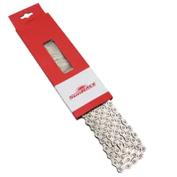 BICYCLE CHAIN 7/8-SPEED ROAD/MTB SUNRACE CNM84 SILVER 116 LINKS COMPATIBLE SHIMANO AND SRAM