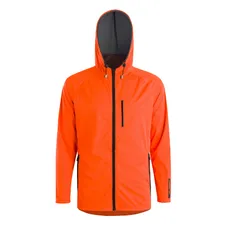 RAIN JACKET ADULT GIST MICRON WATERPROOF 15 MICRON WITH CAPUCHE ORANGE L -5276