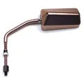 REAR-VIEW MIRROR SCOOTER REPLAY F1 DIAMETER 8 REVERSIBLE ALUMINIUM TITANIUM (X1) -ROD LONG TITANIUM- **