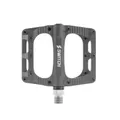 PEDAL MTB PLATEFORME DOWNHILL/BMX SWITCH FREERIDE ALUMINIUM CNC GREY THREAD 9/16 WITH PICOTS (PAIR) 100X90MM