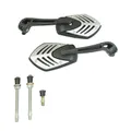 REAR-VIEW MIRROR SCOOTER REPLAY GILLS SILVER (PAIR)