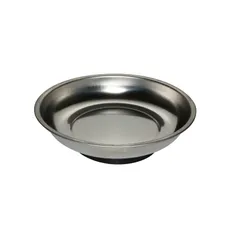 RECIPIENT/COUPELLE/BAC/PLATEAU MAGNETIQUE ROND POUR RECEVOIR LES VIS AU DEMONTAGE DIAM 150mm AVEC CAOUTCHOUC ANTI-DERAPANT -BUZZETTI- (0546)