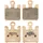 BRAKE PAD SET NEWFREN FOR KAWASAKI 1000 ZX-10R NINJA 2004>2007 FRONT, 600 ZX-6RR NINJA 2003>2006 FRONT/DERBI 659 MULHACEN 2005> FRONT (L 39 mm - H 49.5 mm - P 7.9 mm) (FD0352SP) (SPORT TT PRO SINTERED METAL)