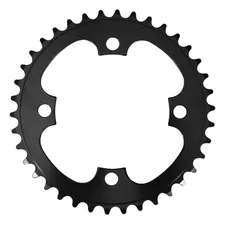 E-BIKE CHAINRING 4-BOLT DIA. 104 FOR BOSCH 38T SINGLE BLACK STEEL (FOR SYSTEM 1ERE AND 3EME GENERATION - COMPATIBLE BROSE) BULK PACKED