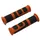 GRIP MTB PROGRIP 964 EVO BLACK/ORANGE Ø22 mm L120MM PREDECOUPE FOR 90 mm (PAIR)