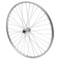 CITY WHEEL BRAKE SHOE 650X30A (26X1 3/8) FRONT RIM AND HUB ALUMINIUM AXLE PLEIN (35-590) (SOLD WITH NUT 9X100) RIM 21C