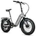 ELECTRIC BICYCLE/E-BIKE PLIANT FAT BIKE 20 LEADER FOX CODY UNISEX GREY 7-SPEED HUB MOTOR AR BAFANG 36-SPEED 80NM BATTERY 16AH
