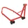 LEVE/BEQUILLE MOTO STAND P2R ARRIERE MONOBRAS ACIER ROUGE (PRISE A GAUCHE)