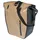 BICYCLE PANNIER BASIL RIVO WATERPROOF 25-31L SABLE/BLACK MOUNTING KIT MIK HOOKS ON CARRIER (43X14X28CM) WITH GRIP AND BANDOUILLERE FERMETURE ENROULEMENT