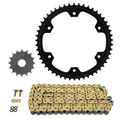 KIT CHAINE ADAPTABLE TRIUMPH 900 TIGER GT/RALLY/PRO 2021> 525 16x50 (DIAM COURONNE 167/190/8.5) (DEMULTIPLICATION ORIGINE) -AFAM