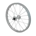 MTB WHEEL BRAKE SHOE 16" FRONT 16X1,75 ALUMINIUM HUB STEEL AXLE PLEIN (SOLD WITHOUT NUT 9X100)