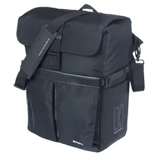 BICYCLE PANNIER SAC BANDOULIERE BASIL MOVE COMMUTER BLACK RIGHT/LEFT 15L MOUNTING KIT MIK STUDS FOR CARRIER