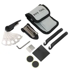 INNER TUBE REPAIR KIT P2R RUSTINE AUTOCOLLANTES WITH MULTI-TOOL TYRE LEVER AND BAG TRANSPORT