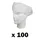 CHARLOTTE/SOUS CASQUE TAILLE UNIQUE POUR UNE MEILLEURE HYGIENE (LIVRE PAR 100) - IDEAL POUR LES LOUEURS DE VELO DONC DE CASQUE -BLANC