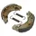 BRAKE SHOE SET SCOOTER NEWFREN FOR MBK 50 BOOSTER FRONT/REAR/YAMAHA 50 BWS FRONT/REAR DIAMETER 110X25 MM (GF1187 FTR)