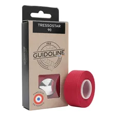 HANDLEBAR TAPE/HANDLEBAR VELOX TRESSOSTAR 90 COTON RED 20 mm X 2,80M (SOLD AU BLISTER PACK OF 2) -GUIDOLINE