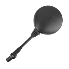 REAR-VIEW MIRROR MOTORCYCLE/QUAD/SCOOTER/BICYCLE UNIVERSAL FOLDING BLACK (WITH CLAMP - FITTING KIT M8) (CE APPROVED) -P2R
