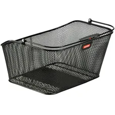 REAR BASKET STEEL NID ABEILLE CITY KLICKFIX KORBKLIP BLACK WITH MOUNTING KIT CLIP ADAPTABLE ON ALL CARRIER 24L(39 X 30 X 21 cm)