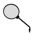 LEFT MIRROR ROND OEM DERBI 50 SENDA 2000 >/GILERA 50 SMT, RCR 2003 >-00H02213671