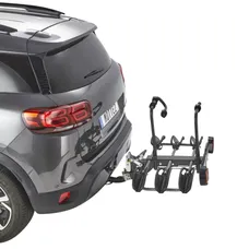 PORTE VELO PLATEFORME MOTTEZ DIANE INCLINABLE POUR 3 VELOS MUSCULAIRE FIXATION RAPIDE SUR L'ATTELAGE -FABRICATION FRANCAISE HOMOLOGUE CE - CHARGE MAXI 45KGS (OFFRE SPECIALE)