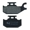 PLAQUETTE DE FREIN NEWFREN POUR SUZUKI 125 BURGMAN 2007> AR, 125 SIXTEEN 2008>2011 AR (L 82mm-62mm - H 41mm - P 9.5mm) (FD0301BE) (ELITE ORGANIQUE)