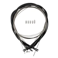 TRANSMISSION FREIN + DERAILLEUR CAMPAGNOLO ULTRA SHIT POUR CAMPAGNOLO GAINE NOIR CABLE INOX (KIT 4 CABLES / 4 GAINES)