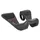 AERO BAR EXTENSION CONTROLTECH SIROCCO AERO MINI CLIP-ON IN U CONTRE LA MONTRE/TRI 31,8 BLACK WITH REPOSE BRAS 336 g (PAIR)
