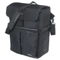 BICYCLE PANNIER SAC BANDOULIERE BASIL MOVE COMMUTER BLACK RIGHT/LEFT 15L MOUNTING KIT MIK HOOKS FOR CARRIER