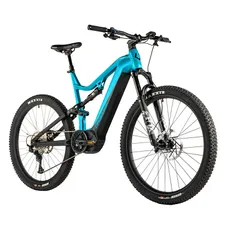 ELECTRIC BICYCLE/E-BIKE MTB 29 LEADER FOX ARGUS ALL SUSPENSION MEN'S BLUE MATTE 12-SPEED MID-DRIVE MOTOR PANASONIC GX ULTIMATE 36-SPEED 90NM BATTERY 20AH (FRAME 17,5" - H45CM - M - ADULT OF 168 cm TO 178 cm)