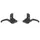 LEVIER DE FREIN VTT ENFANT V-BRAKE NEWTON RESINE NOIR (PAIRE SUR CARTE)