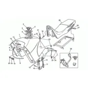 Réservoir carburant-selle