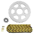 KIT CHAINE ADAPTABLE RIEJU 50 RS2 FR 2009>2010, RS2 PRO 2006>2010, RS2 MATRIX 2004>2010, RS2 NKD 2005 420 11x47 (DIAM COURONNE 55/90.5/8.5) (DEMULTIPLICATION ORIGINE) -AFAM