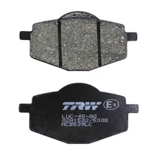 PLAQUETTE DE FREIN TRW POUR YAMAHA 50 TZR 1992>2003 AR, 125 TDR 1993> AV/AR, 125 DT R 1988>2003 AV/AR / MBK 50 X-POWER 1992>2003 AR (MCB539 LC)