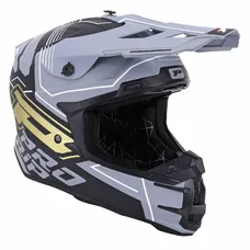 CASQUE CROSS ADULTE PROGRIP 3080 ADVENTURE NOIR/GRIS/OR MAT XS (ECE 22.06)