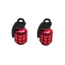 CAP OF VALVE SCOOTER/MOPED REPLAY VS GRENADE RED (PAIR)